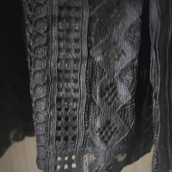 NWT Torrid's, Geo V Neck Skater‎ Lace Black Dress, Knee Length Size 2X - Picture 5 of 12